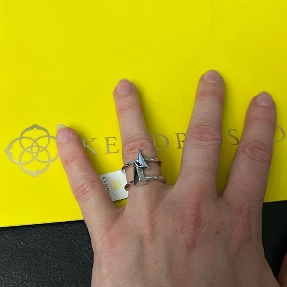 MWT Kendra Scott Lightning bolt double band ring 6 - Picture 6 of 8